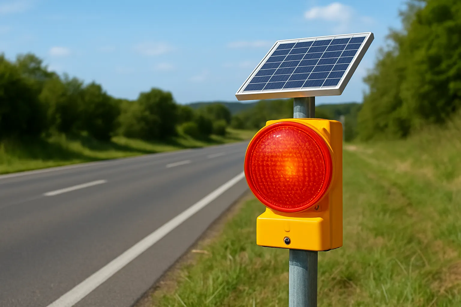 Enhancing Road Safety with Outdoor Solar Warning Lights